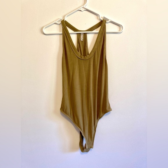 FreePeople Speed Dial Bodysuit in Tropical Nut - Picture 3 of 4